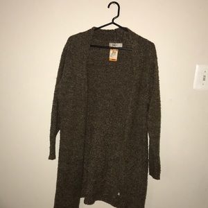 Brown long sleeved cardigan